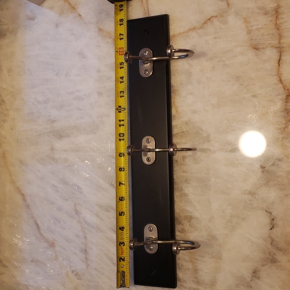 Pilltop Hook Rail in Vintage Black & Vintage Nickel - Picture 4 of 8